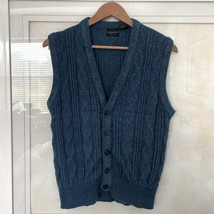 Vintage Structure 100% cotton sweater vest -size Small